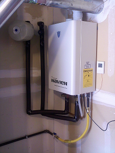 upgrading Plumbing in Goodyear AZ with new navien tankless water heater